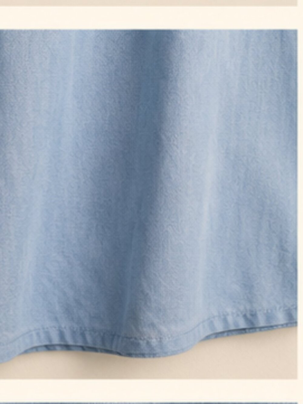 100% Cotton Minimalist Summer Ann Taylor LOFT Blue Cami Tank Top Size 6 - Picture 4 of 6